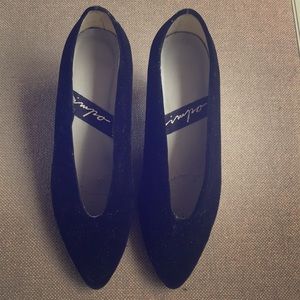 IMPO velvet heels vintage 1980s